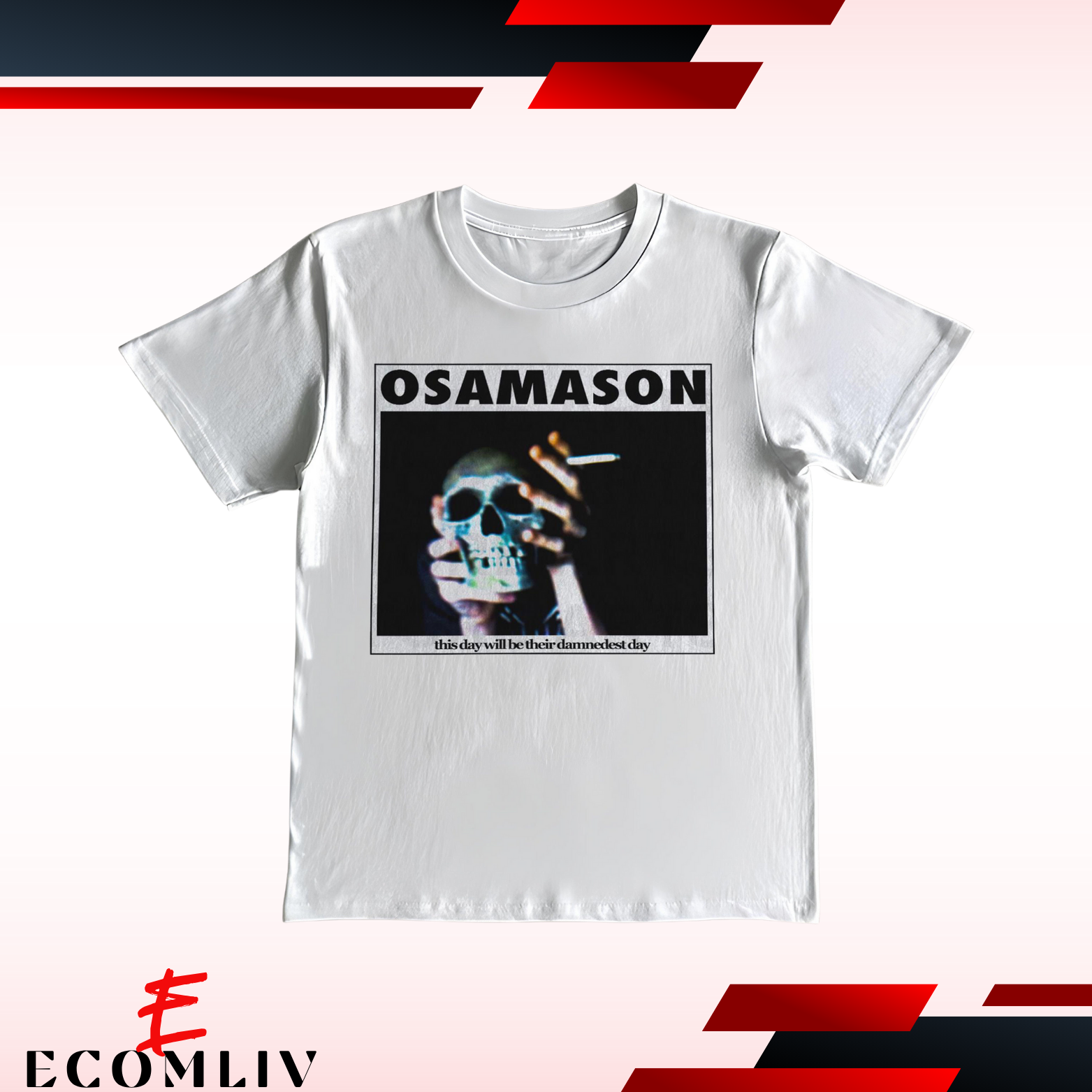 Osamason Damnedest Day Skull Tee Shirt, Osamason T-Shirt